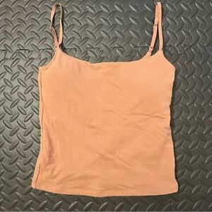 Abercrombie & Fitch Lightly Padded Brown Basic Layering Camisole Tank Top Sz S